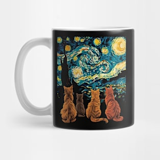 Cat Starry Night Midnight Mysteries Mug